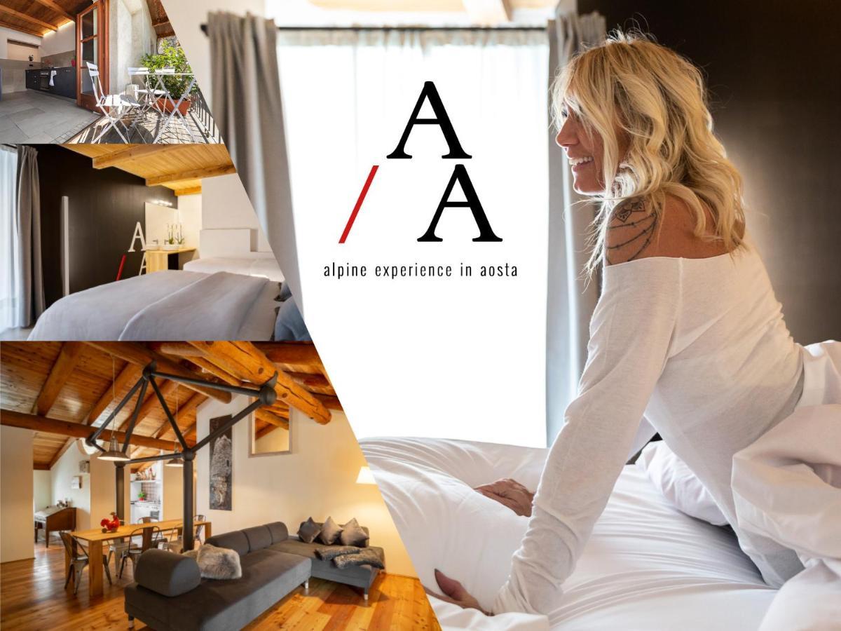 Alp Apartments Ski & Bike - Tourneuve5 奥斯塔 外观 照片