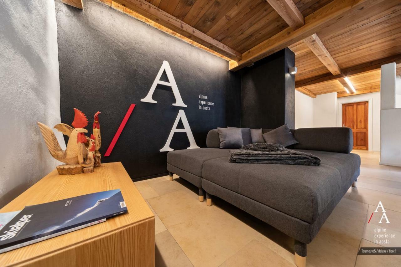 Alp Apartments Ski & Bike - Tourneuve5 奥斯塔 外观 照片