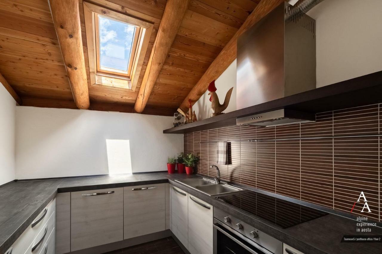 Alp Apartments Ski & Bike - Tourneuve5 奥斯塔 外观 照片