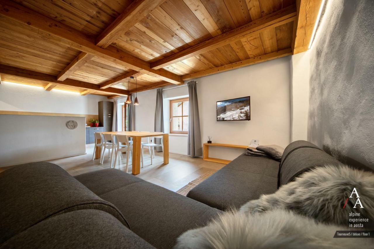 Alp Apartments Ski & Bike - Tourneuve5 奥斯塔 外观 照片