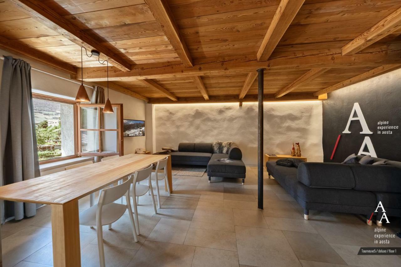 Alp Apartments Ski & Bike - Tourneuve5 奥斯塔 外观 照片
