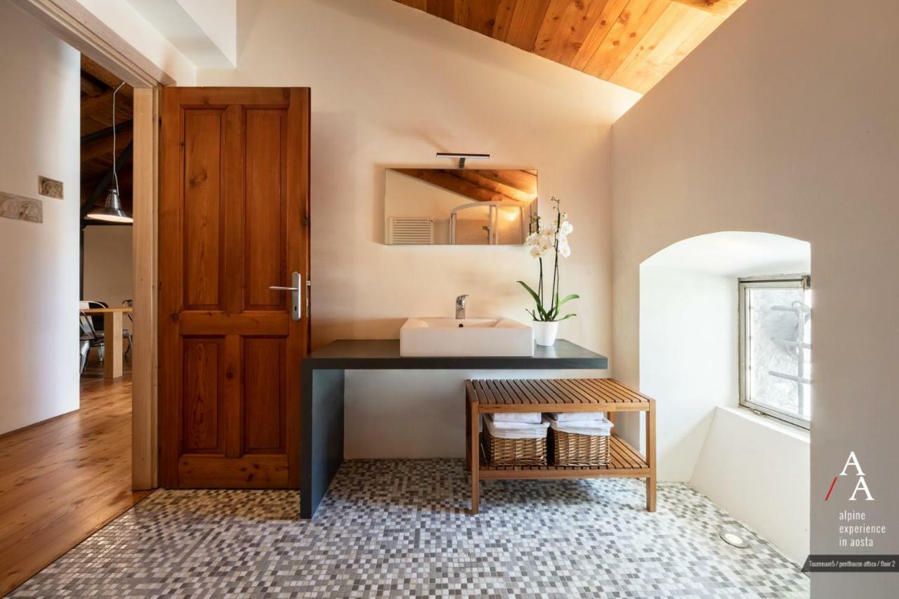 Alp Apartments Ski & Bike - Tourneuve5 奥斯塔 外观 照片