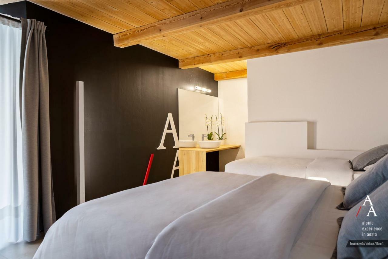 Alp Apartments Ski & Bike - Tourneuve5 奥斯塔 外观 照片