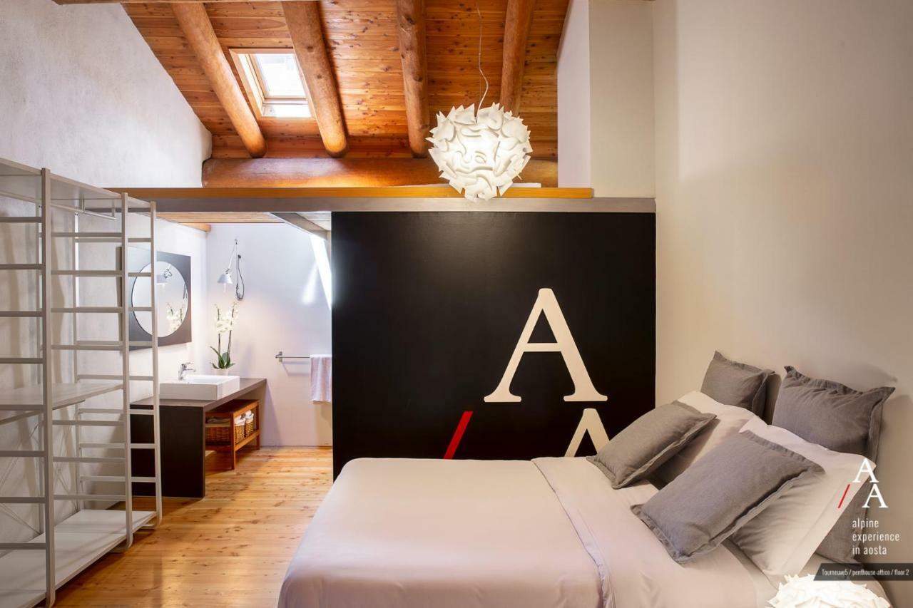 Alp Apartments Ski & Bike - Tourneuve5 奥斯塔 外观 照片