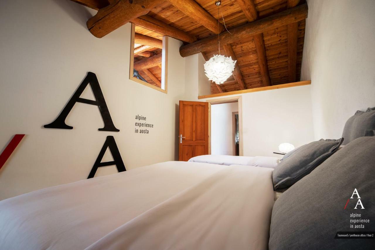 Alp Apartments Ski & Bike - Tourneuve5 奥斯塔 外观 照片