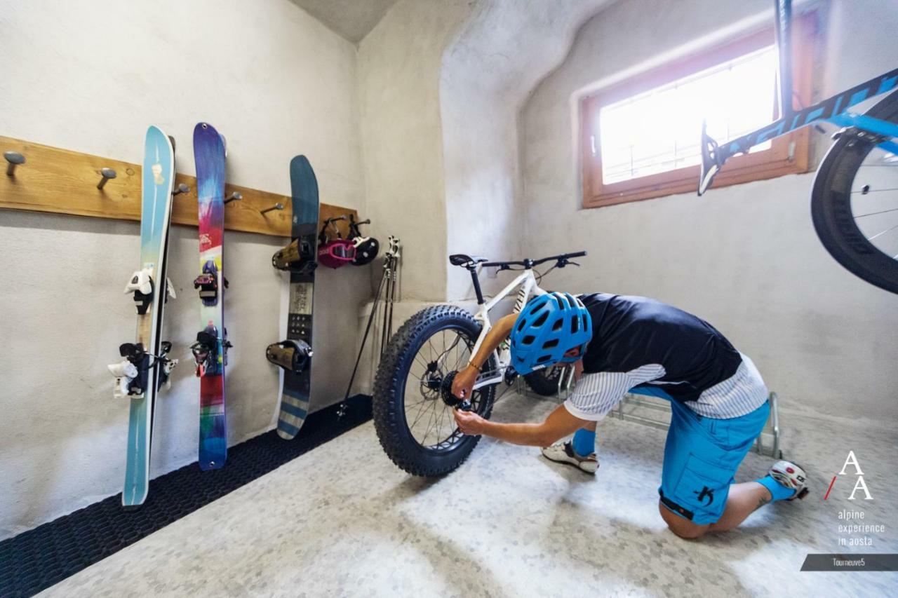Alp Apartments Ski & Bike - Tourneuve5 奥斯塔 外观 照片